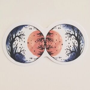 10/$10 Moon & Trees Sticker